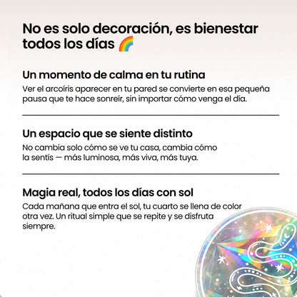 IrisGlow™ — Sticker Prisma Solar Impermeable para Ventanas y Paredes