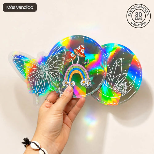 IrisGlow™ — Sticker Prisma Solar Impermeable para Ventanas y Paredes